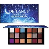 DE'LANCI 18 Colors Eyeshadow Makeup Palette with Mirror, Shimmer + Matte + Duo-Chromes Eye Shadow Make Up Powder - Ultra Pigmented Waterproof Cosmetics Set - Vegan and Cruelty Free, 0.76 Ounce