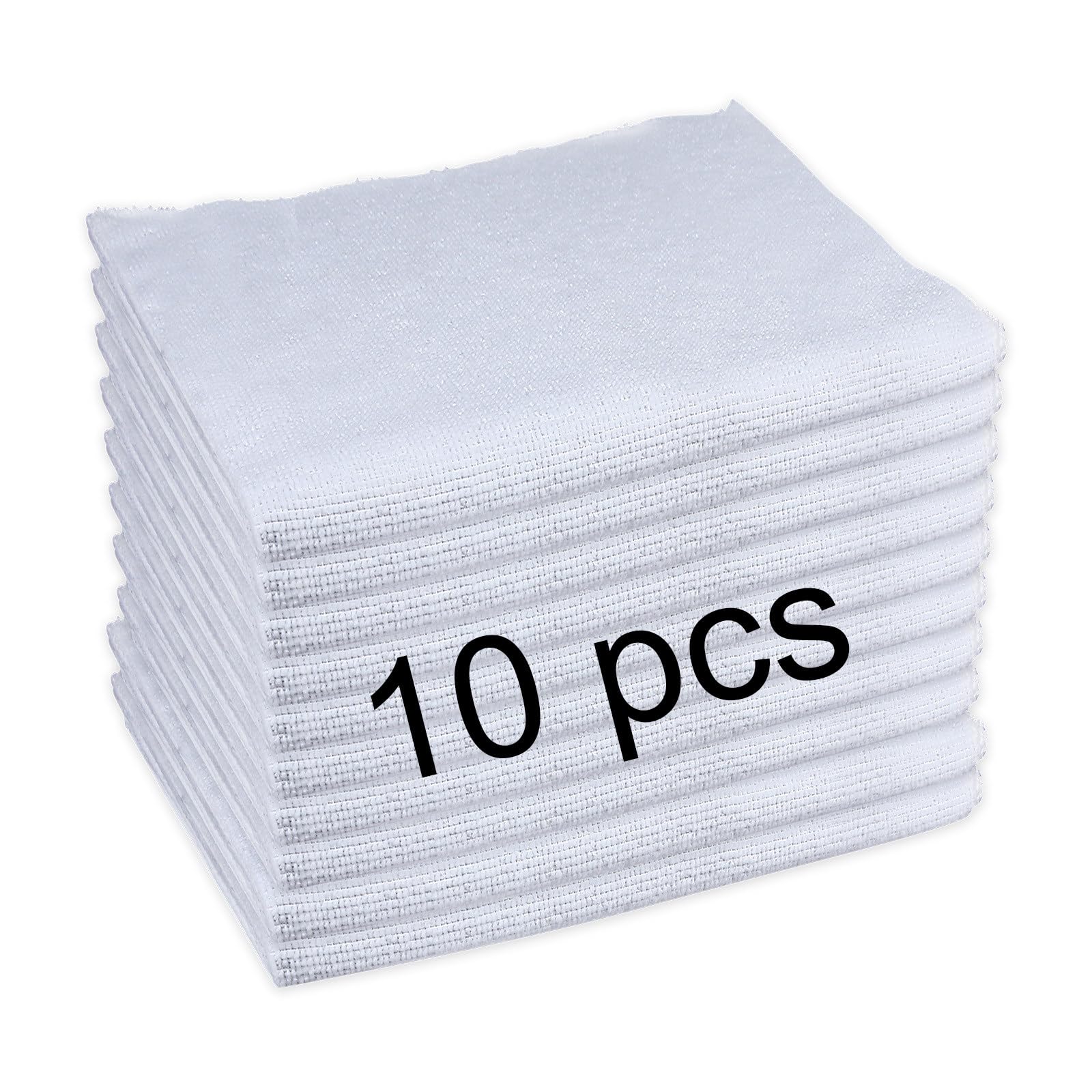 Photo 1 of 10 pcs Sublimation Towels Blank,12 x 12 Inch white microfiber towels wash cloths,white hand towels for bathroom wash clothes, small hand towels spa towels for facial,Sublimation Kitchen Towel