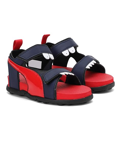 Unisex Shrek PS IDP Peacoat-High Risk Red Black Outdoor Sandals-2 UK (34.5 EU) (3 Kids US) (33984301)