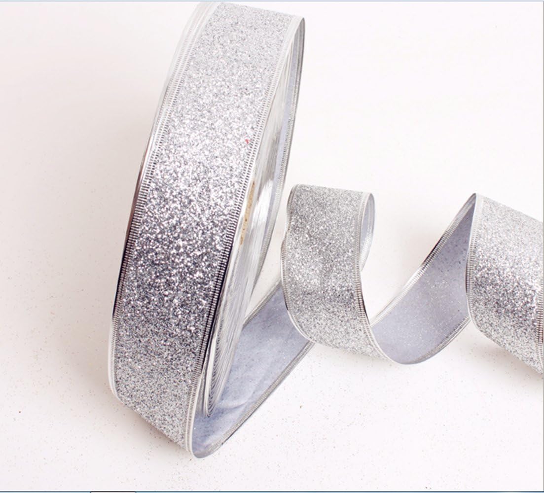 Silver Bling Merry Christmas Ultra Soft Tinsel Decorations - 4 Metres - Tree Decoration Decor Onaments Ideal Ribbon for Xmas Tree,New Year Themed Party
