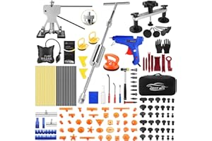 DentWiz 142PCS Paintless Dent Repair Kit – Car Dent Puller Tool Set with Slide Hammer, Lifter & Bridge Puller, Professional Auto Body Dent Removal for Hail Damage & Door Dings on Cars, Trucks & SUVs