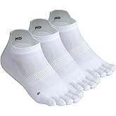 Meaiguo Toe Socks for Men Women Coolmax Ankle Five Finger Socks for Running Athletic Breathable Lightweight,3 Pairs