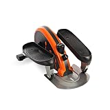 Stamina InMotion E1000 Compact Strider - Seated Ellipticalwith Smart Workout App - Foot Pedal Exerciser for Home Workout - Up to 250 lbs Weight Capacity - Black Orange