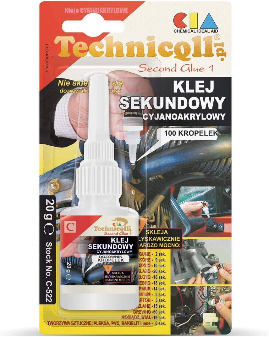 Super Glue 20g Cyanoacrylate Adhesive Instant Glue Fast Curing for Construction Repair Plastic Metal Wood Rubber Porcelain Glass Ceramic Leather Plywood Aluminium - Image 3
