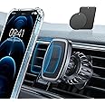 LISEN Phone Holder Car Military-Grade Hook Magnetic Cell Phone Holder Car 6 Strong Magnets Car Phone Holder Mount for iPhone 