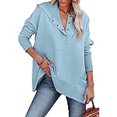 onlypuff Oversized Pulllover Hoodies for Women Fall Fashion Sweatshirts Teen Girls Hooded Tunic Tops