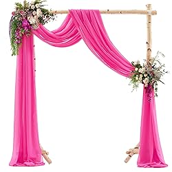 PARTISKY Wedding Arch Draping Fabric,1 Panel 18FT