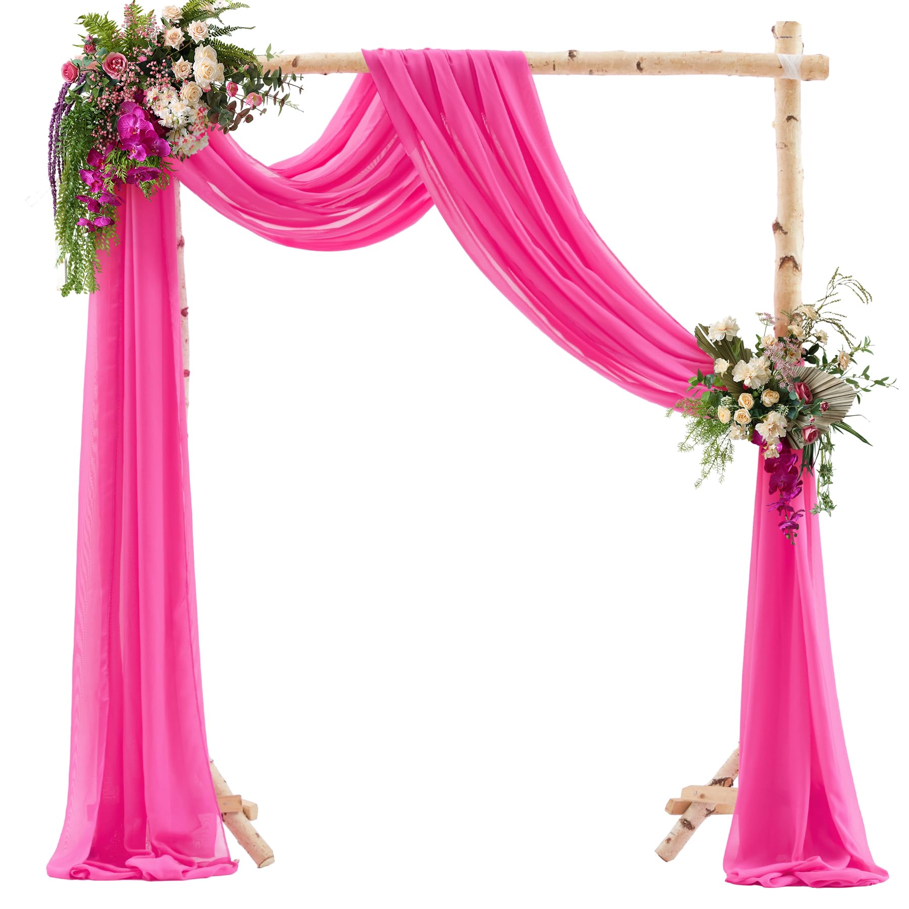 PARTISKY Wedding Arch Draping Fabric,1 Panel 18FT