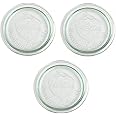 3 x Weck 100mm (approx. 4") LARGE ORIGINAL Loose Fitting Replacement Glass Lid. Fits WECK Models 738, 739, 740, 741, 742, 743, 744, 745, 748, 974.