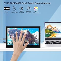 Akntzcs 7 inch Touchscreen Mini Monitor 1024 X 600