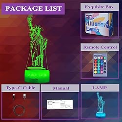 POSSHE Statue of Liberty Night Light, Statue of