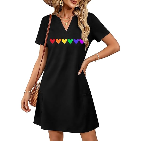 cute pride dress Amazon.com: SDERDZSE Pride Month LGBTQ Rainbow Gay Pride Summer Dresses  Maxi Dress Sundress Beach Dresses for Women M : Clothing, Shoes & Jewelry