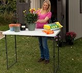 LIFETIME Height Adjustable Craft Camping and Utility Folding Table view 9