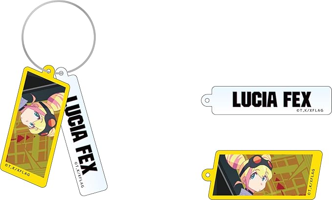 Amazon プロメア ネームアクリルキーホルダー ルチア フェックス アニメ 萌えグッズ 通販