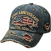 86Bloom 250 Anniversary USA Hat, 250 Anniversary Cap, 1776-2026 Hat