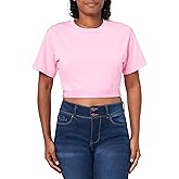 HUGO Womens Repeat Logo Crop T-Shirt
