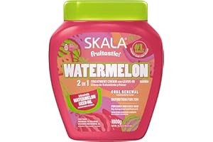 Skala Frutástica Watermelon 2-in-1 Hair Treatment Cream - Deep Conditioning Mask & Leave-In - With Watermelon Seed Oil, Vitam