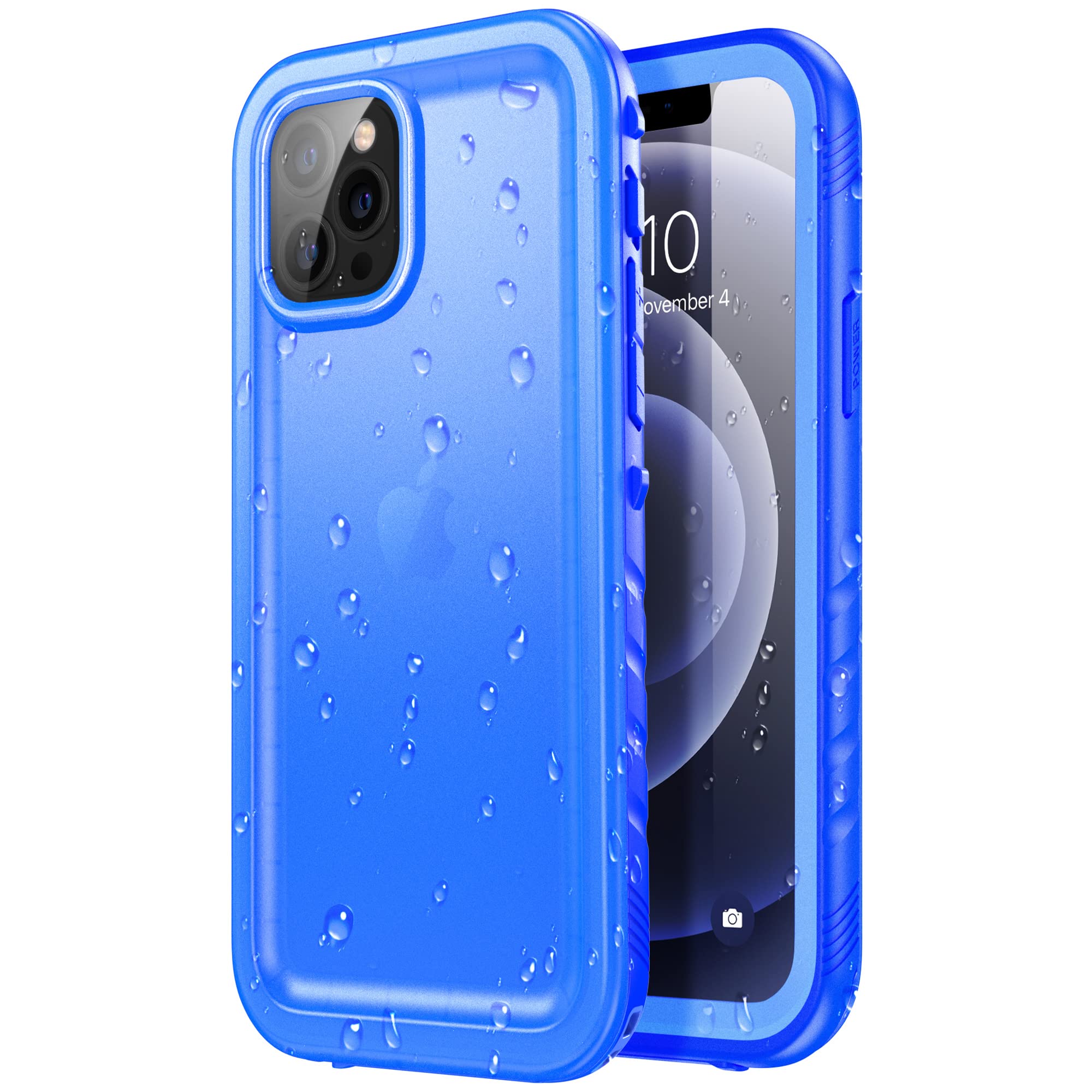 SPORTLINK Compatible with iphone 12 Pro Max Waterproof Case - Full Body Shockproof Dustproof Phone Screen Protector Rugged Cases for iPhone 12 Pro Max 6.7 Inches Blue