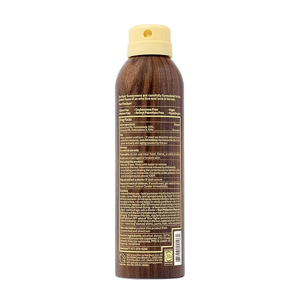 SUN BUM ORIGINAL SPF 30 SUNSCREEN BODY SPRAY – BROAD SPECTRUM MOISTURIZING SUNSCREEN WITH VITAMIN E – HAWAII 104 ACT COMPLIANT (MADE WITHOUT OCTINOXATE & OXYBENZONE) – 6 OZ