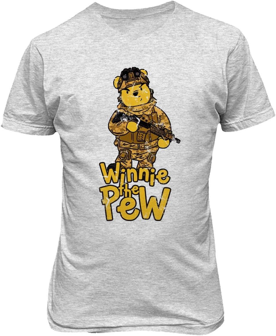 TMB Apparel New Novelty Shirt Winnie The Pew Shirt Winnie Funny Disney Men's T-Shirt