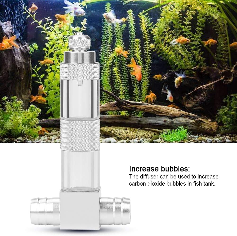 External CO2 Diffuser Injector for Planted Aquariums - Zinc Alloy Fish Tank CO2 Bubble Reactor Atomiser with Counter (2#) - Image 5