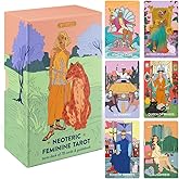 Wyspell Feminine Tarot Cards with Guide Book - Borderless Modern Tarot Deck for Beginners - Beautiful & Unique Tarot Decks - Traditional Symbolism