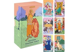 Wyspell Feminine Tarot Deck – Borderless Tarot Cards with Guide Book for Beginners – Beginner Playing Cards Set