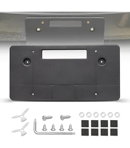 For 2015-2019 Subaru Outback Front Bumper Tow Hook License Plate Bracket Mount E - Foto 9