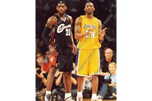 SPORTSPHOTOSUSA Kobe Bryant & Lebron James Cleveland Cavs 8x10 Photo