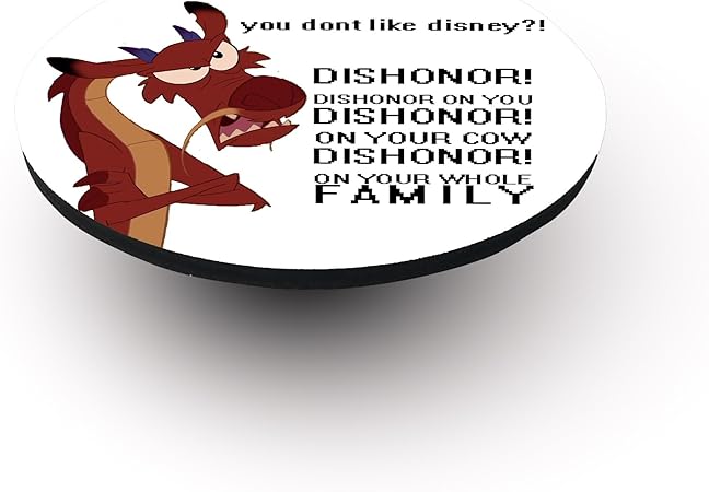 Sous Verre Liege Et Personnage Disney Citation Drole De Mushu Dans Mulan Liege Rond Amazon Fr Cuisine Maison