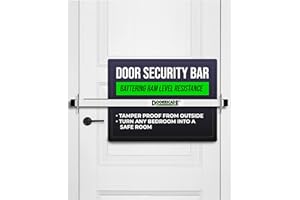 Door Security Bar-by Doorricade-Secure The Entire Width of Your Inward Opening Front Door or Safe Room. Fits Doors up to 32" Wide.