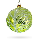 Handcrafted Green Cabbage Blown Glass Christmas Ornament