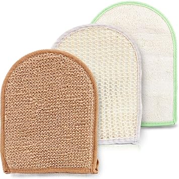 Amazon Com Body Scrub Exfoliating Gloves Set For Men Women Use