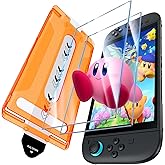 UniqueMe for Nintendo Switch 2 Screen Protector 2025-7.9 inch NS2 screen [Easy Installation Kit] Military Grade Shatterproof 9H Tempered Glass for Switch 2 Screen Case Friendly - 2 Pack