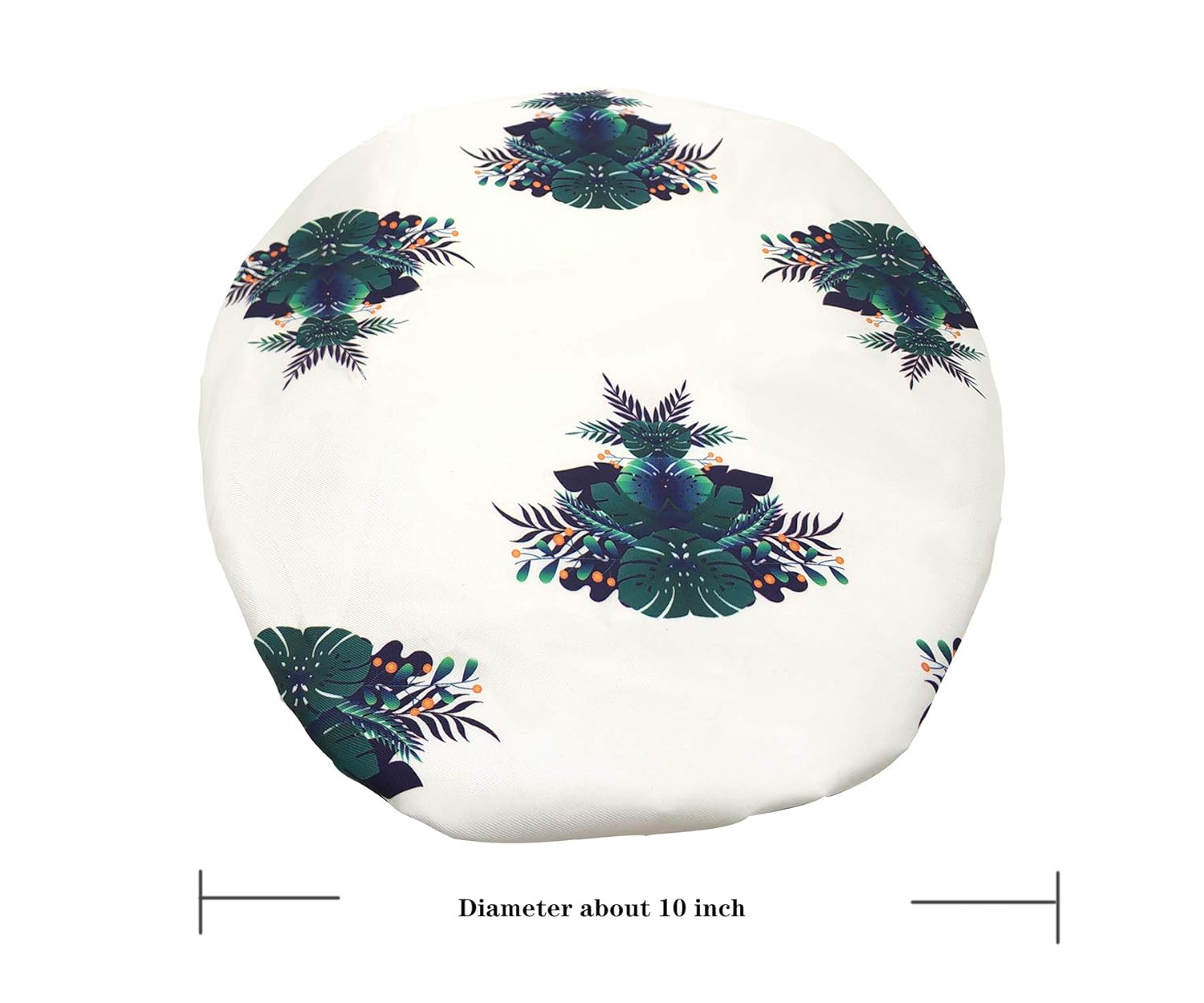 Shower Cap for Women, Reusable Waterproof Shower Caps with Adjustable Shape Forehead Knot Strap, Elasticized Hem Shower Hair Cap, Oversized for All Hair Lengths(Botanical Leaves Pattern Printed) : Beauty