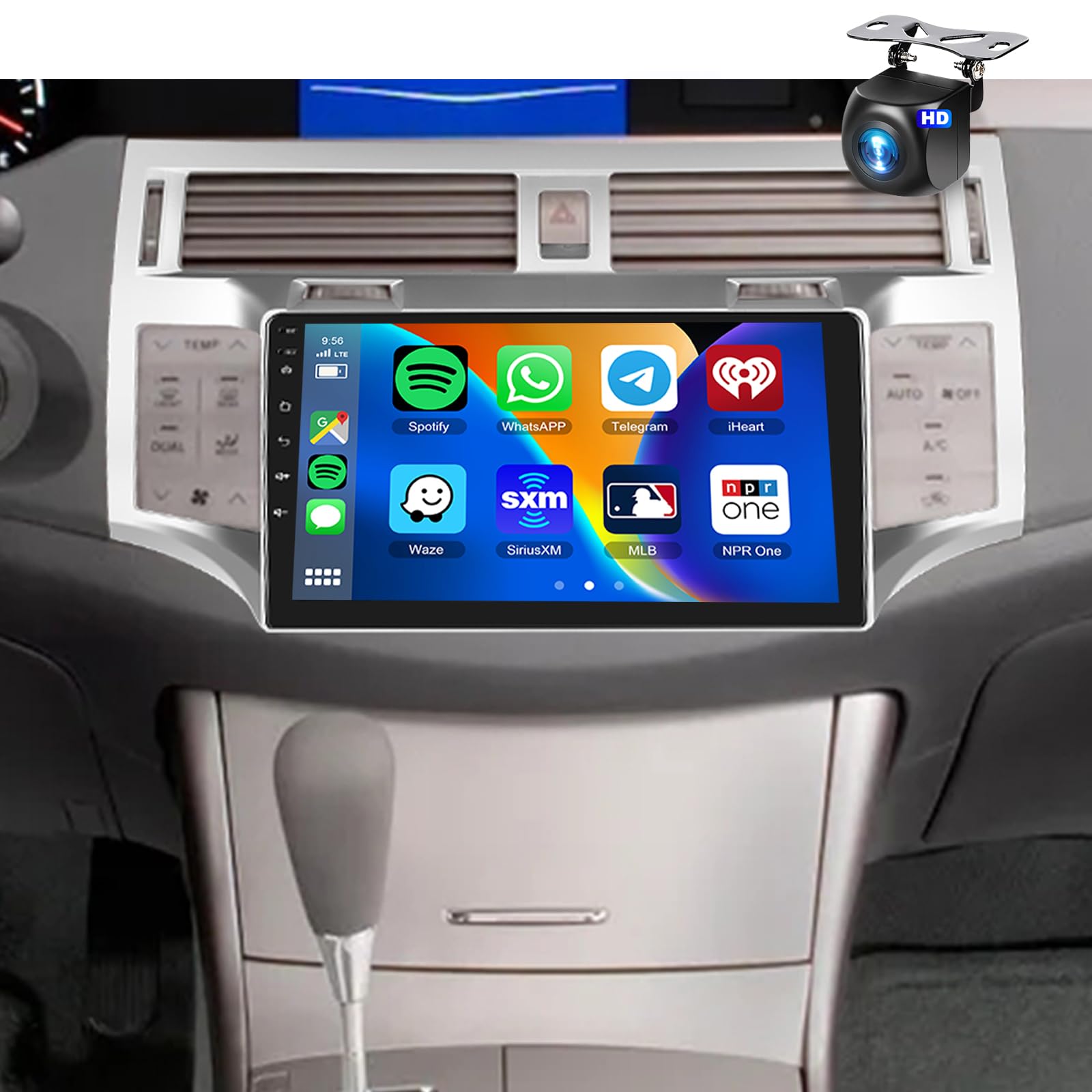 Photo 1 of [4+64G]-8Core Car Stereo for Toyota Avalon 2005-2010 Wireless Carplay Android Auto,9" 1280*720P IPS Touch Screen Radio, Android Car Radio/GPS/WiFi/32EQ DSP/59UI/Bluetooth5.0/SWC+Backup Camera METEESER