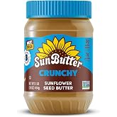 SunButter Crunch Sunflower Seed Butter, Nut Free Spread, 16 Oz | 7g Plant-Based Protein, Roasted Rich & Savory Flavor, Smooth