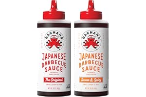 Bachan's Japanese Barbecue Sauce 2 Pack - 1 Original, 1 Sweet & Spicy - BBQ Sauce for Wings, Chicken, Beef, Pork, Seafood, Noodles, and More. Non GMO, No Preservatives, Vegan, BPA free