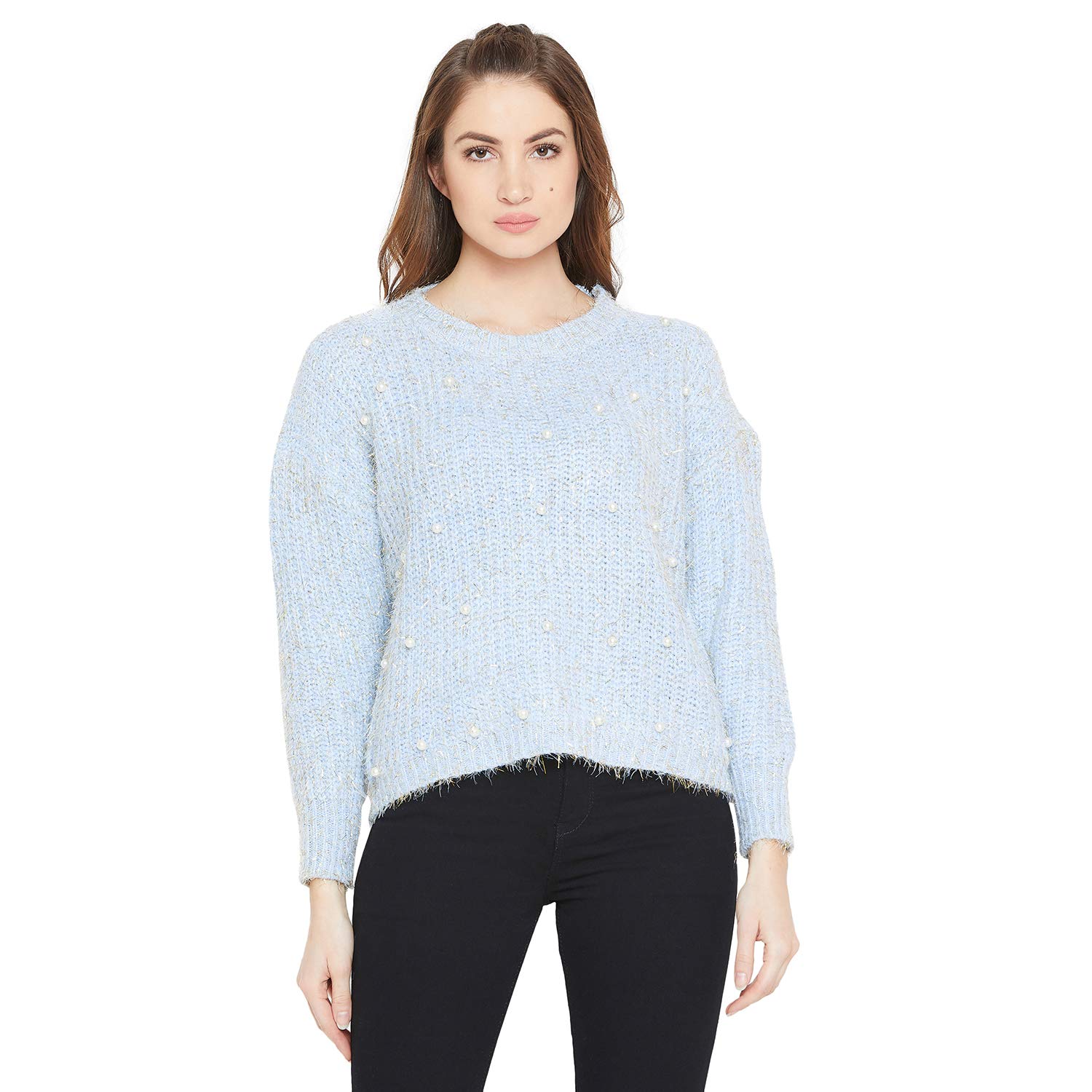 camey women round neck full sleeve woolen top