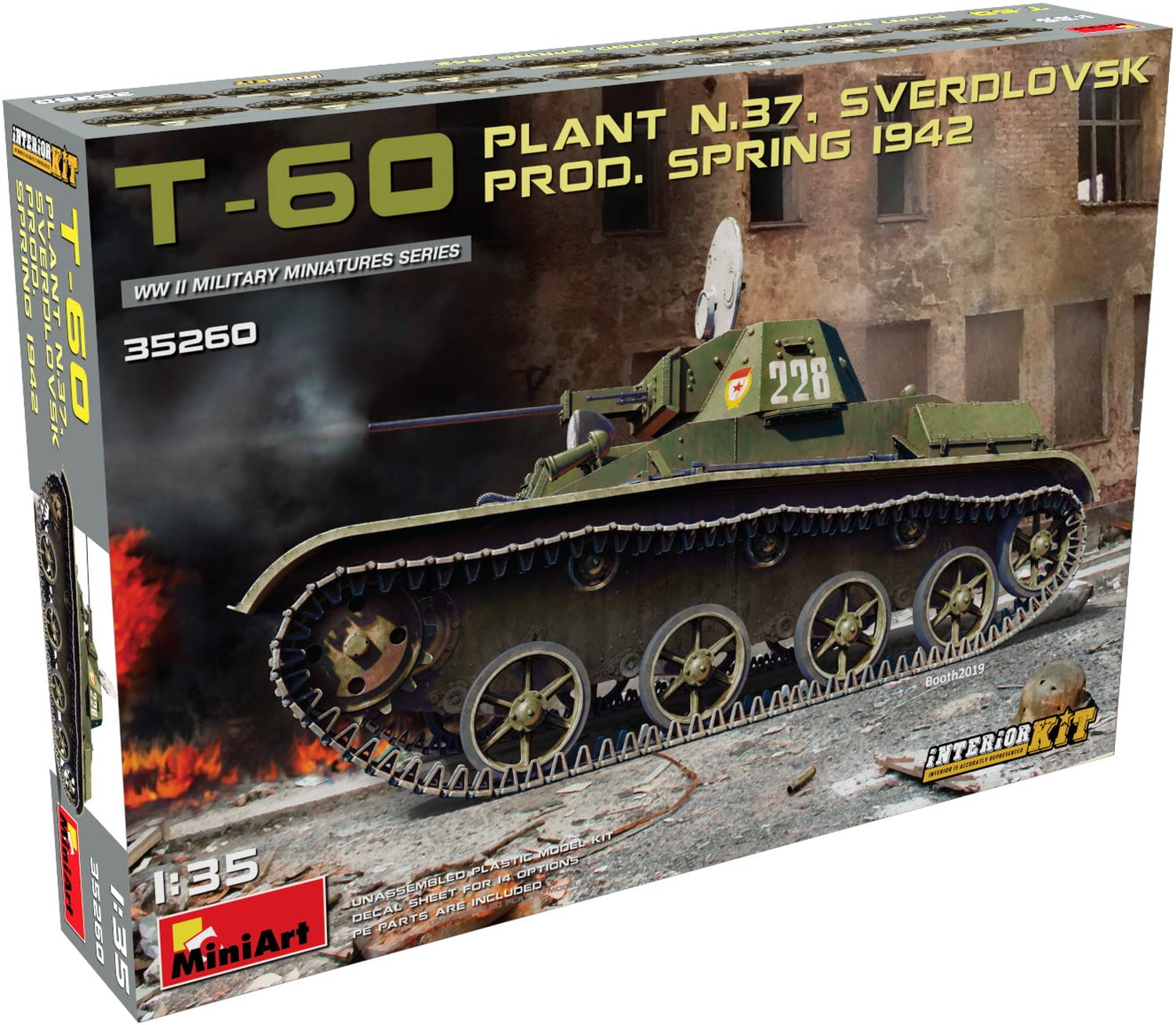 Miniart 1: 35 - T-60 (Plant 37 Sverdlovsk) Prod 1942 INT Kit