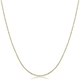 Kooljewelry 14k Gold 1.2 mm Round Cable Chain Necklace (16, 18, 20, 22, 24 or 30 inch)