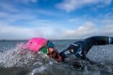 ZONE3 Silicone Swim Cap Hi-Vis Pink 48g Waterproof Unisex view 2