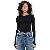 commando Women's Ballet Crew Neck Bodysuit with Thumbholes