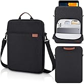 12.9 Inch Tablet Laptop Sleeve for Macbook Pro 14.2 Inch/Air 13.6", Samsung Galaxy Tab S11 S10 S9 S8 Ultra 14.6", iPad Pro 13 M5 M4/Air 13 M3 M2/Pro 12.9 Carrying Case, Surface Laptop 2024 13.8"-Black