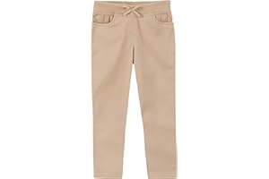 IZOD Girls' School Uniform Twill Skinny Pants, Made with Stretch Performance Material, Wrinkle & Fade Resistant
