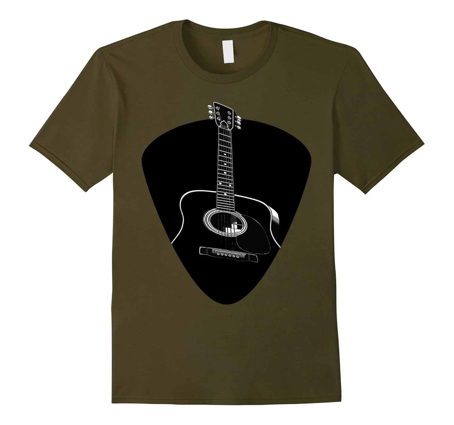 Acoustic Guitar TShirt Guitar Pick Musician Tee4LVS 4loveshirt