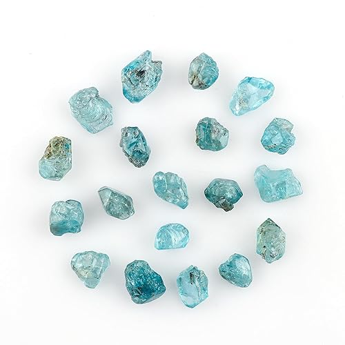 CRYSTALIS Wholesale 100 carats Natural Blue Zircon Loose Gemstone