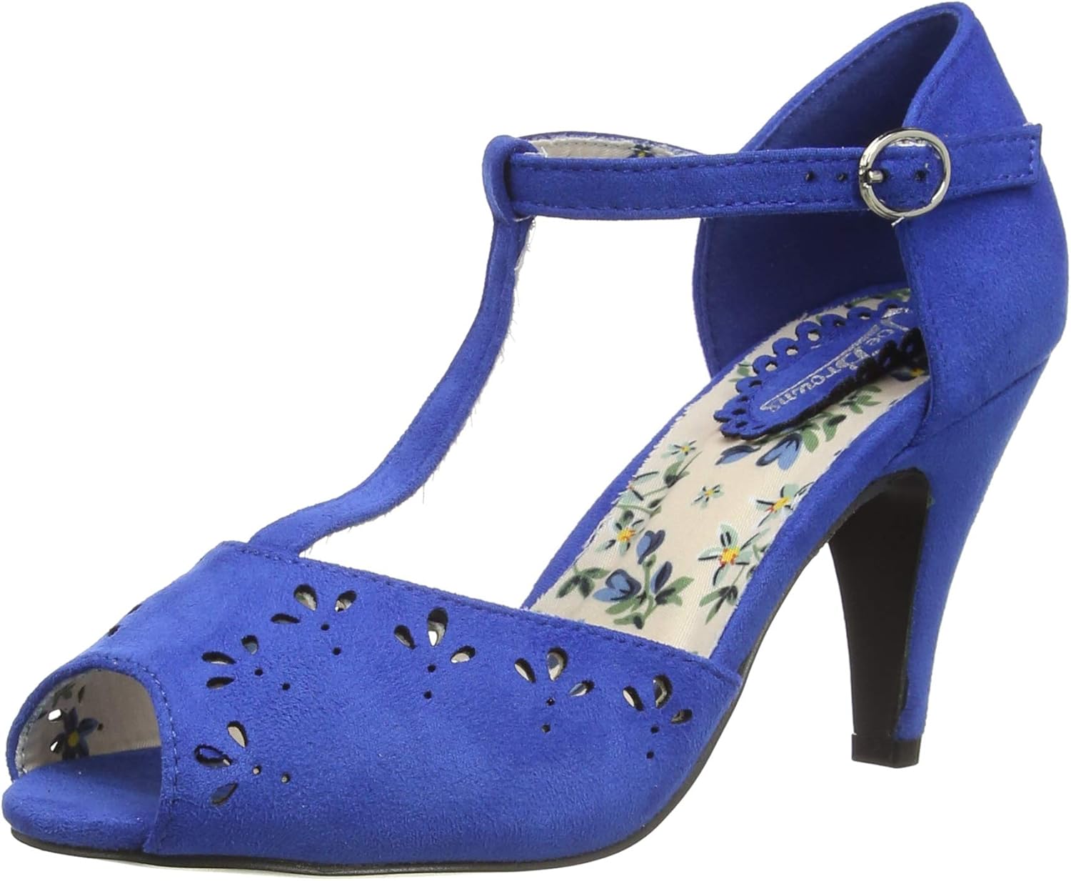 cobalt blue heeled sandals