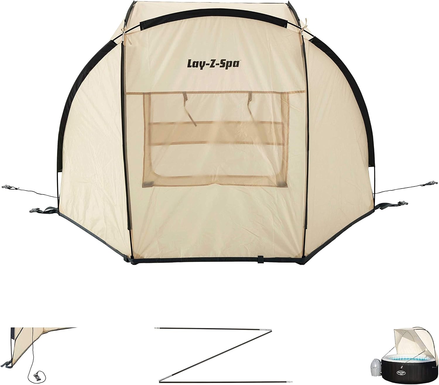 Lay-Z-Spa BW58464 Hot Tub Canopy, Beige, 12 x 61 x 8 cm - Image 5