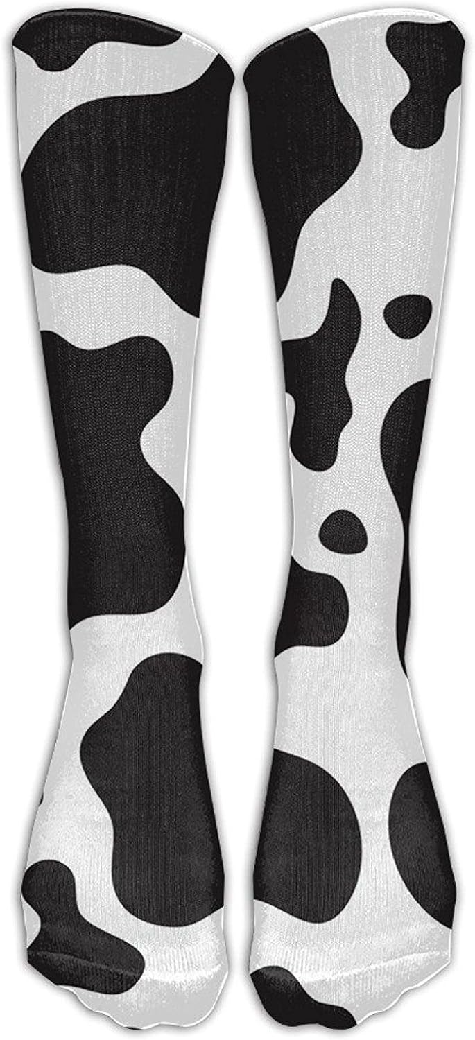 Amazon.com: SADDFAWW Cow Print Women Tube Knee Thigh High ...
